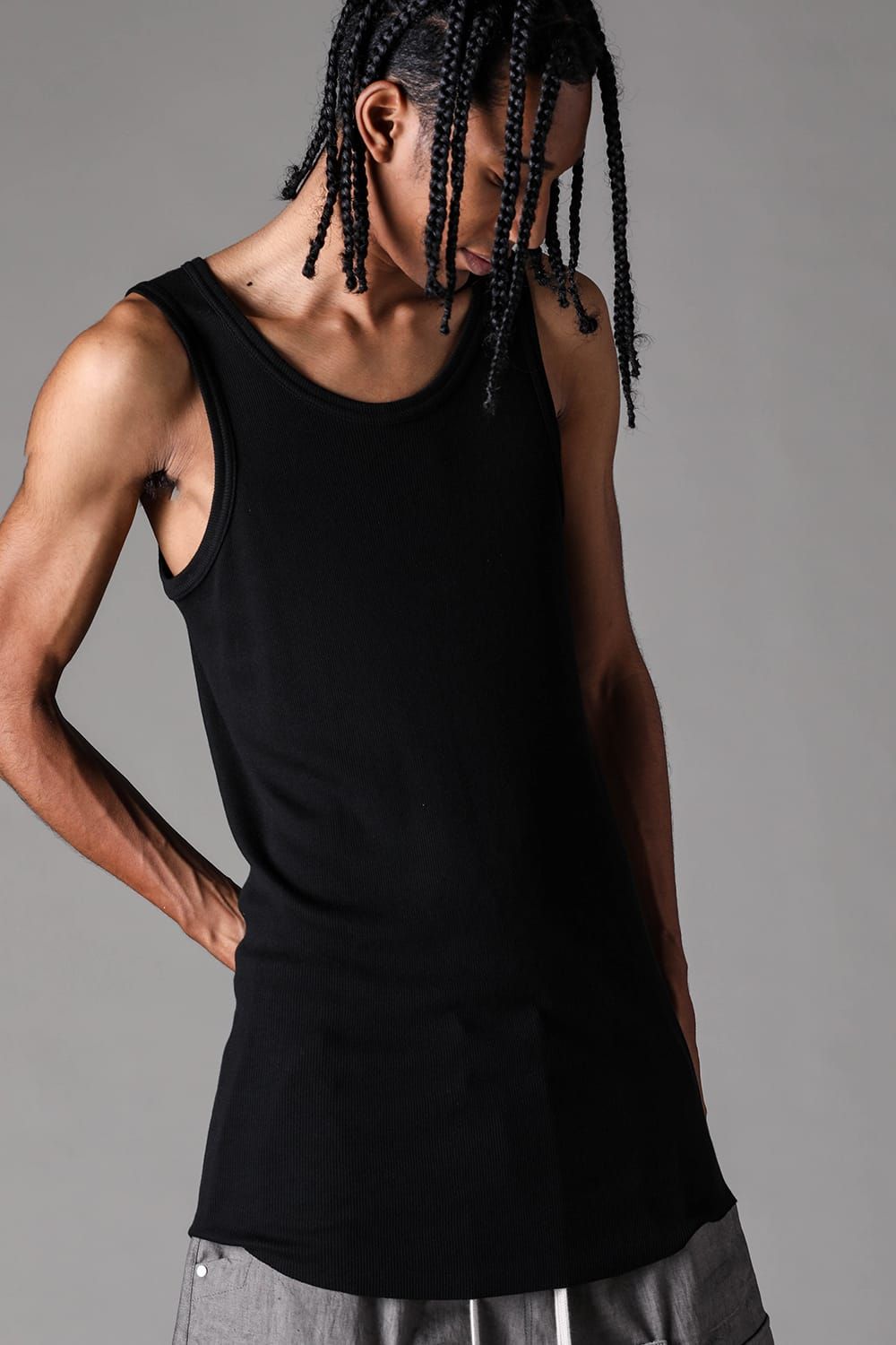 《2027SS先行予約》Regular Rib Tank Top"Black" / レギュラーリブタンクトップ "ブラック"