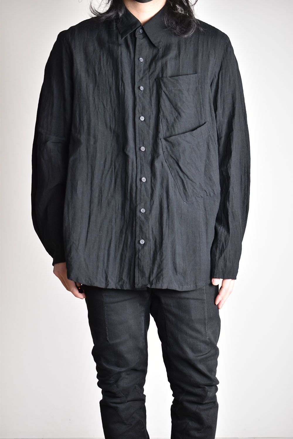 Linen Shirt"Black"/ リネンシャツ"ブラック"