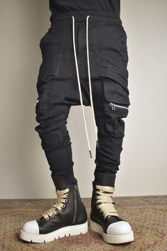 Denim  Cargo Sarouel Skinny"Black"/デニムカーゴサルエルスキニー"ブラック"