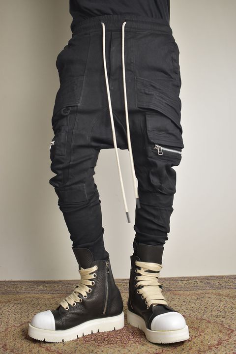 Denim  Cargo Sarouel Skinny"Black"/デニムカーゴサルエルスキニー"ブラック"