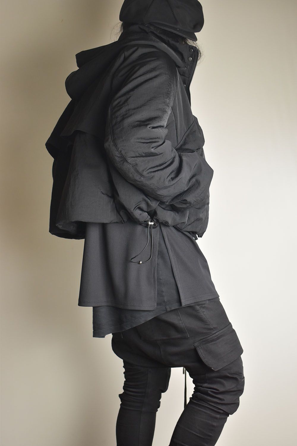Padding Short Blouson"Black" / パディングショートブルゾン"ブラック"
