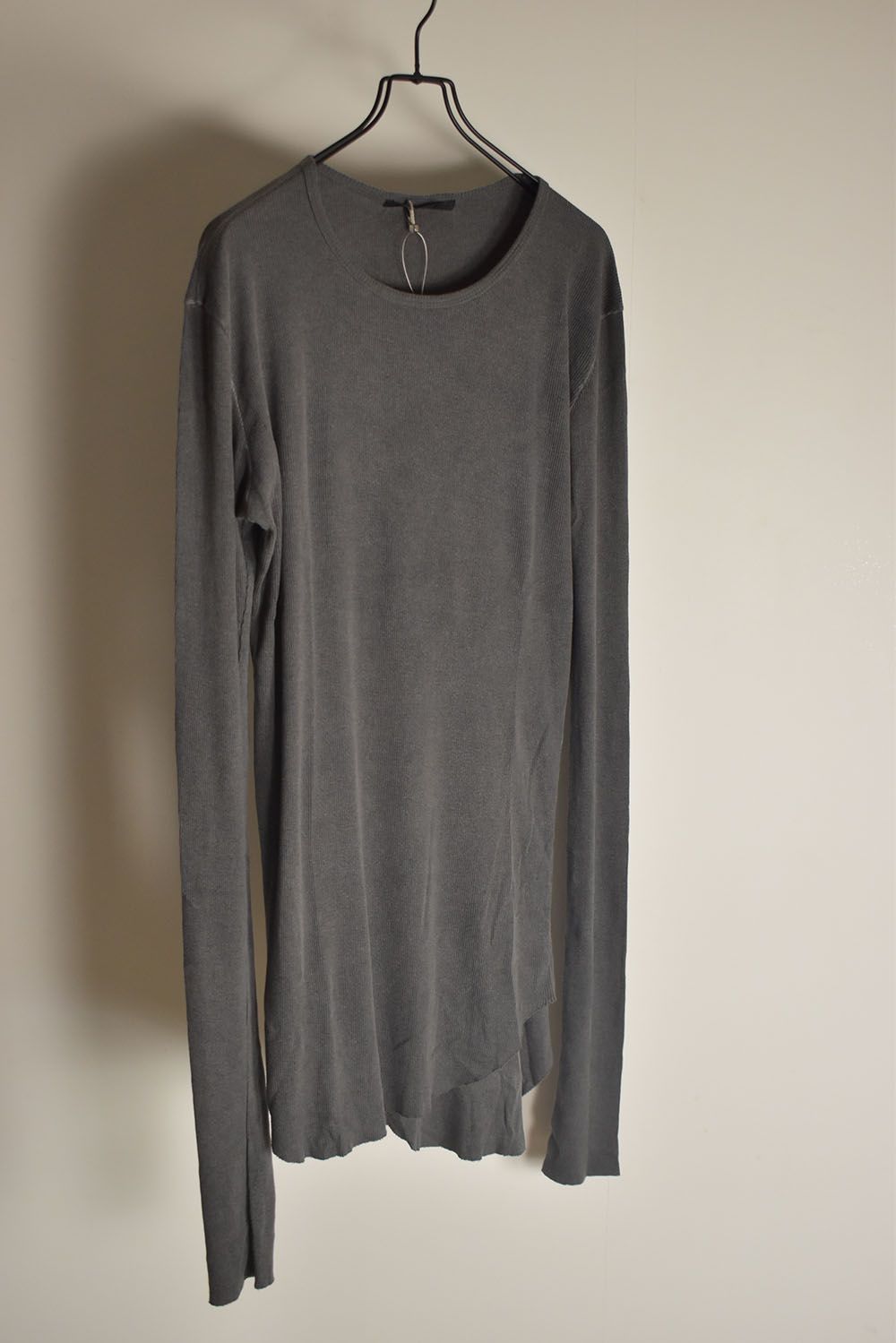 Modal x Cotton Rib Long Sleeve Tee "Dust" / モダール×コットンリブロンブスリーブTシャツ"ダスト"