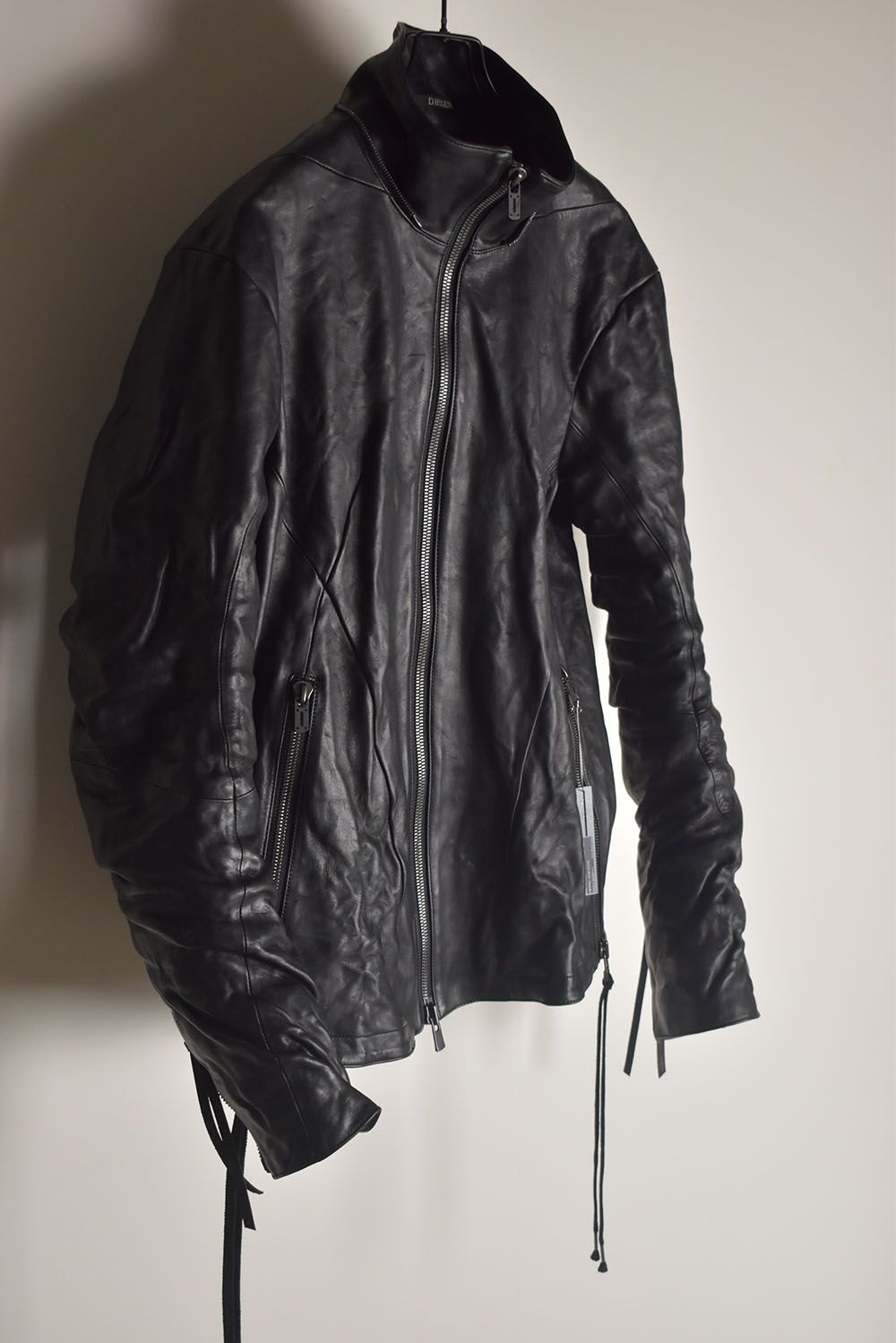 Horse Leather Hood Attachd Jacket "Black" / ホースレザーフードアタッチドジャケット"ブラック"