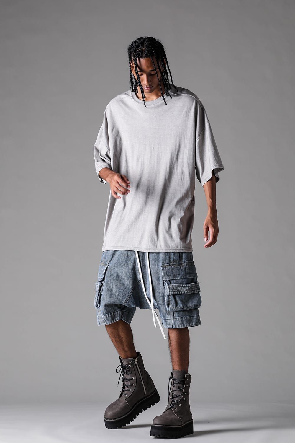 《2027SS先行予約》Denim Cargo Shorts"Blue" / デニムカーゴショーツ"ブルー"