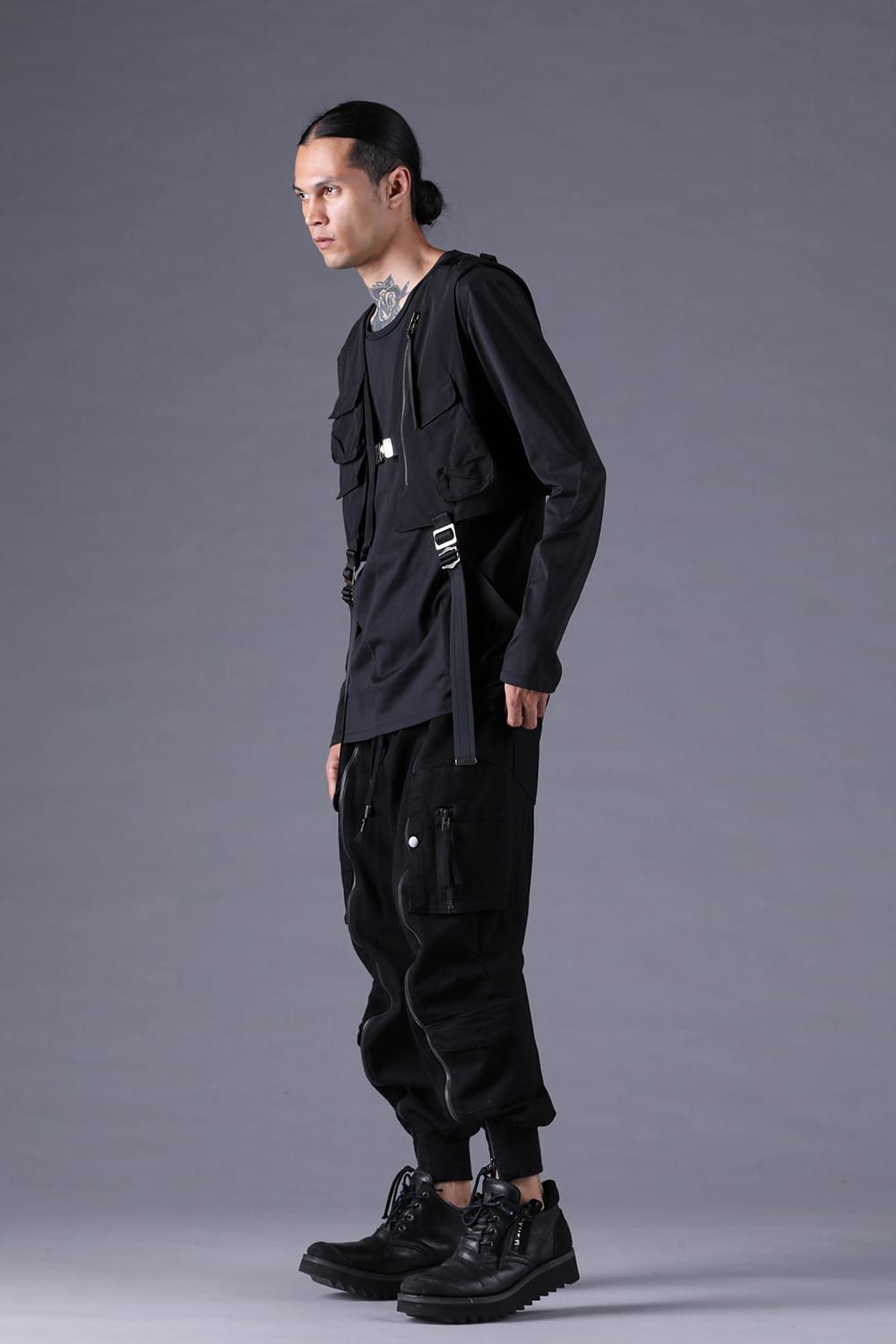 《2027SS先行予約分》Cupra Twill Vest"Black" / キュプラツイルベスト"ブラック"