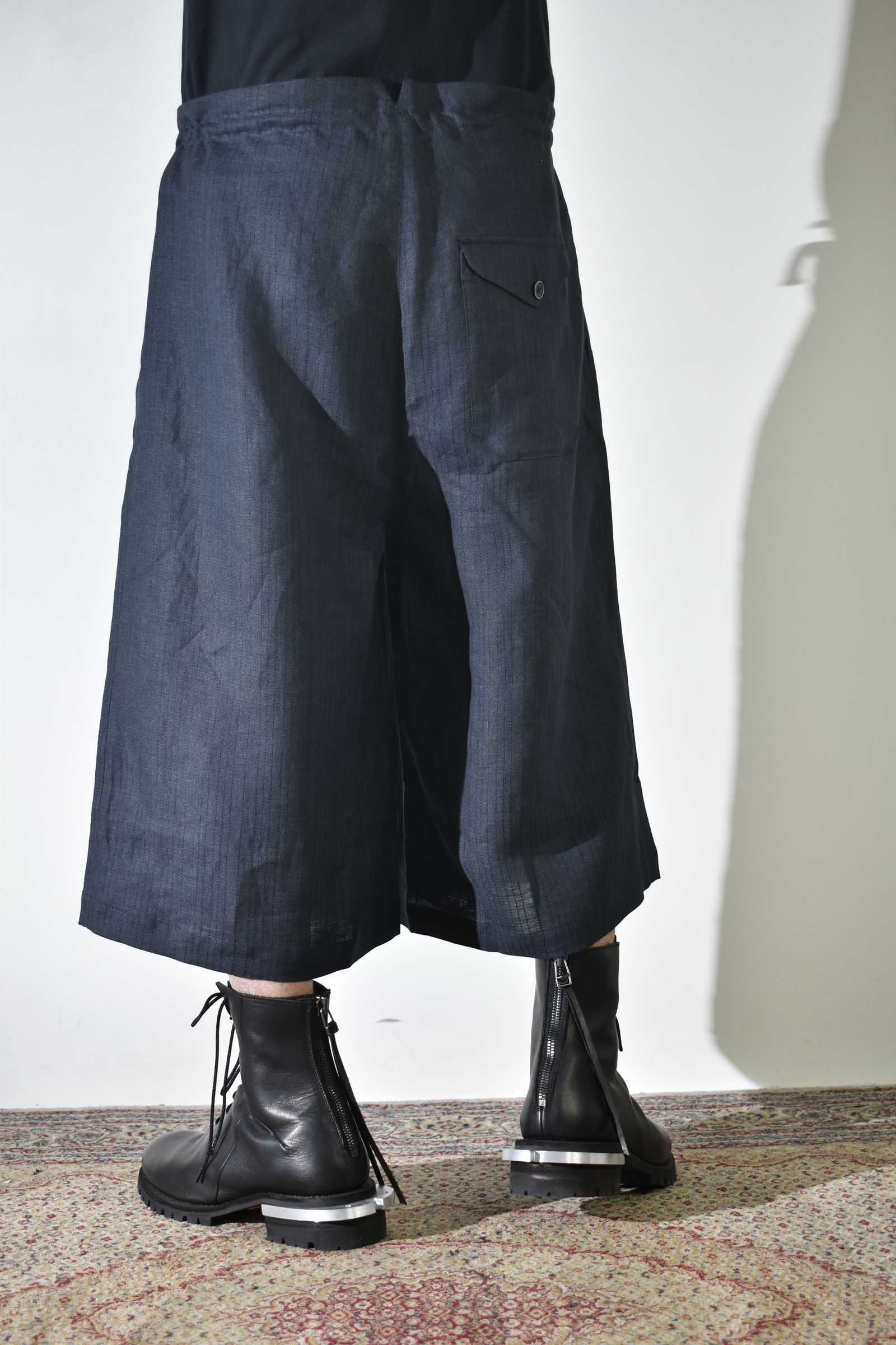 Linen Silk Trousers"Tuxedo" / リネンシルクトラウザー"タキシード"