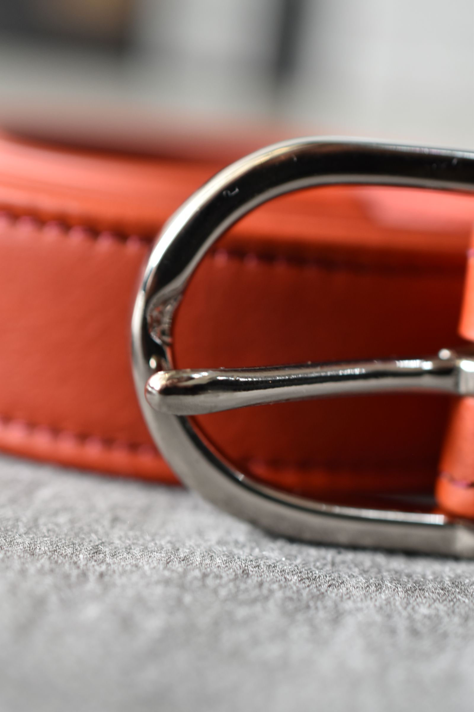 Leather Belt"Vermilion" / レザーベルト "バーミリオン"