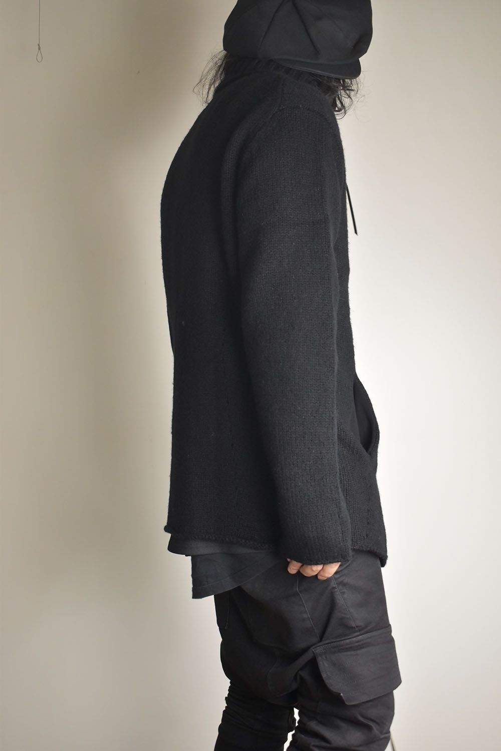 Riders Knit"Black" / ライダースニット"ブラック"