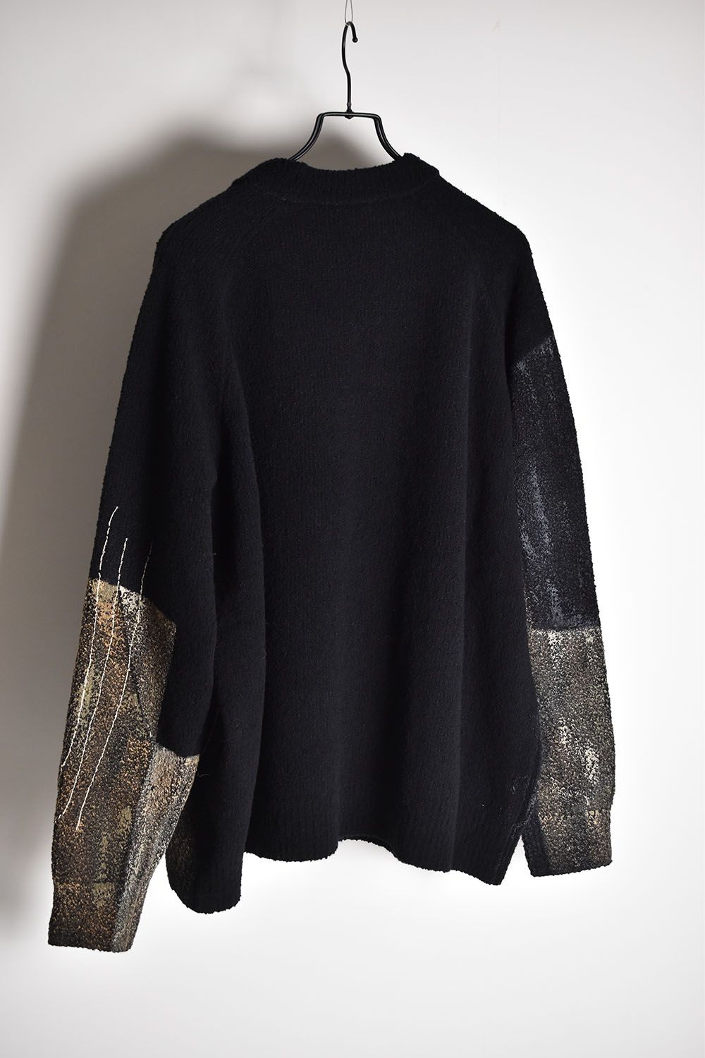Land Scape Raglan Sweater"Black"/ランドスケープラグランセーター"ブラック"