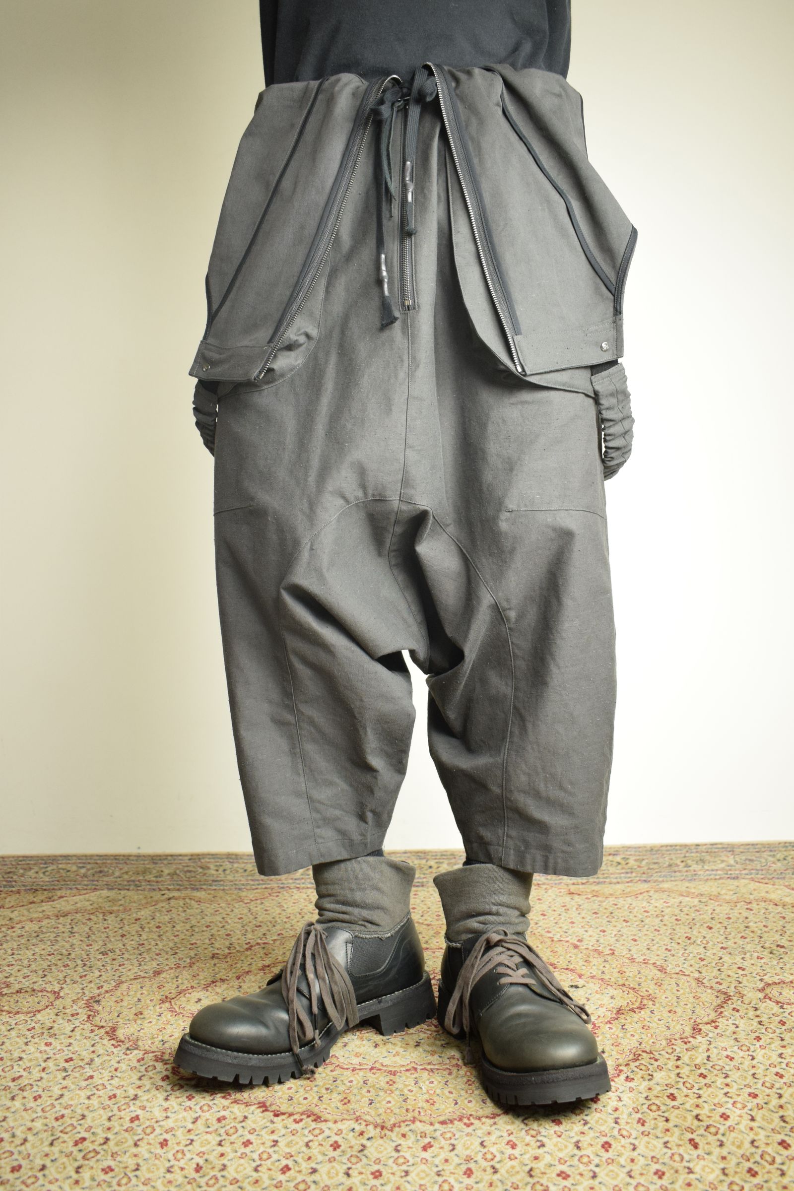 Deep Crotch Over All"Charcoal" / ディープクロッチオーバーオール"チャコール"