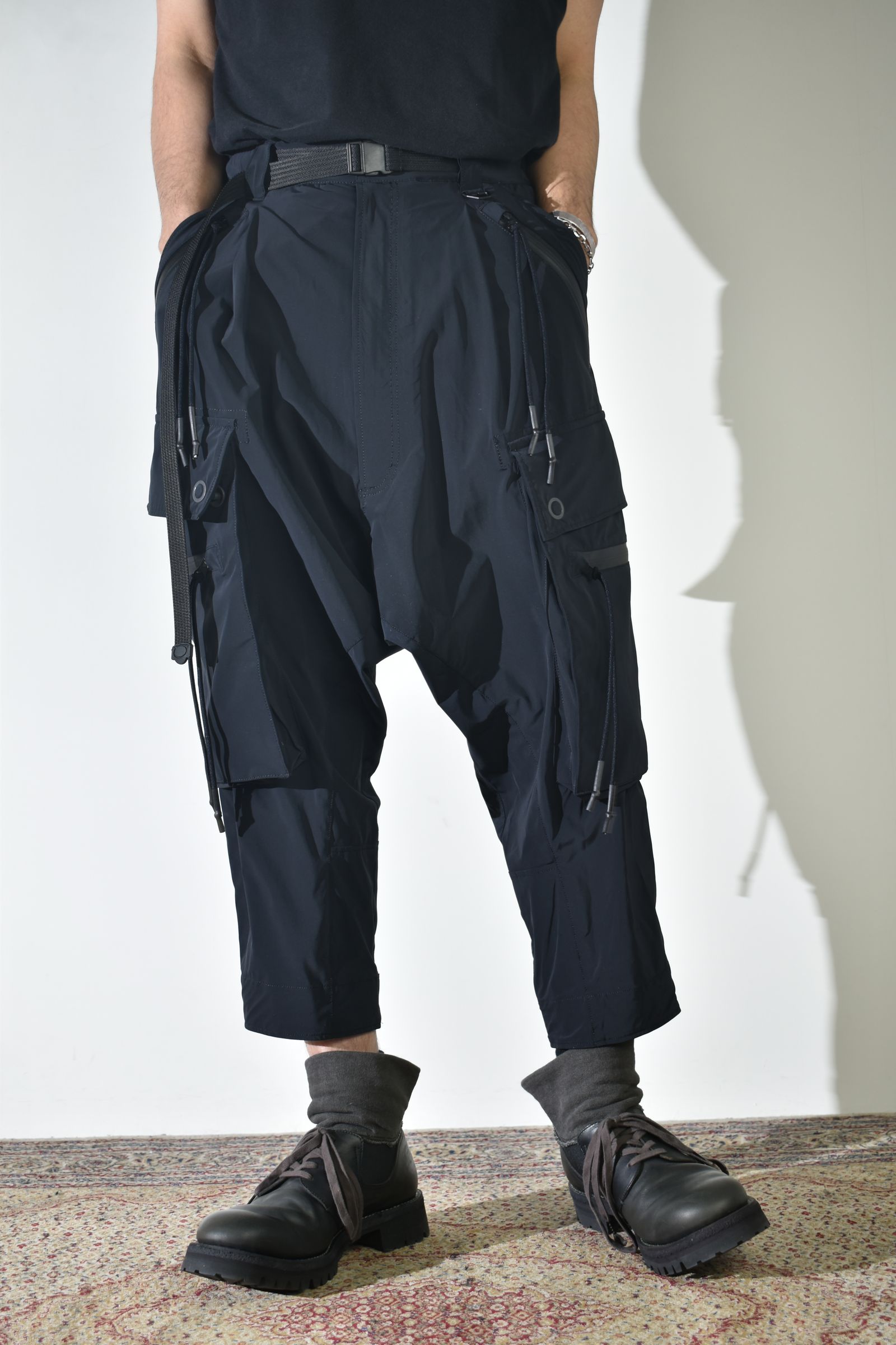 Sarrouel Cropped Cargo"Black" / サルエルクロップドカーゴ"ブラック"