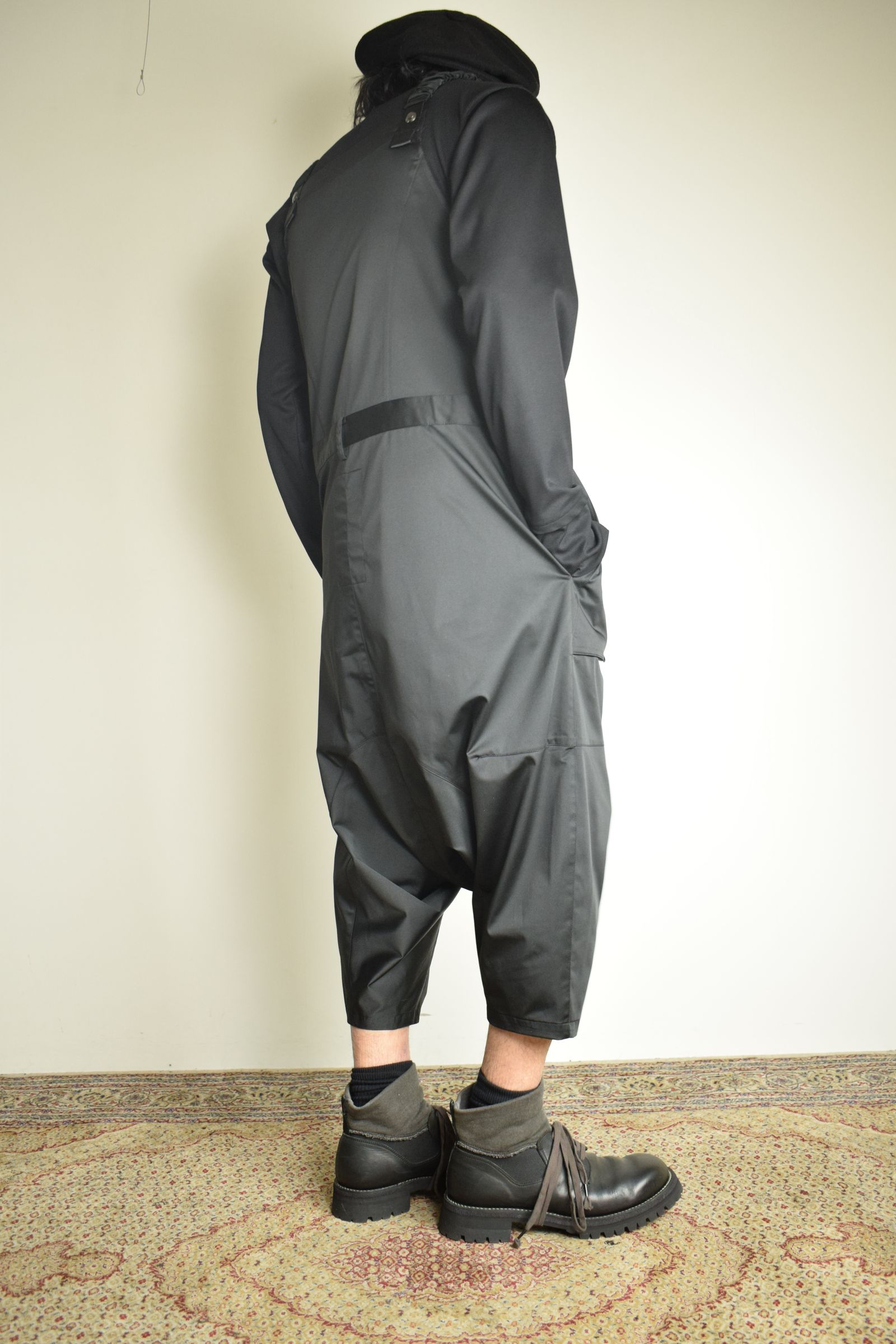 Deep Crotch Over All"Black" / ディープクロッチオーバーオール"ブラック"