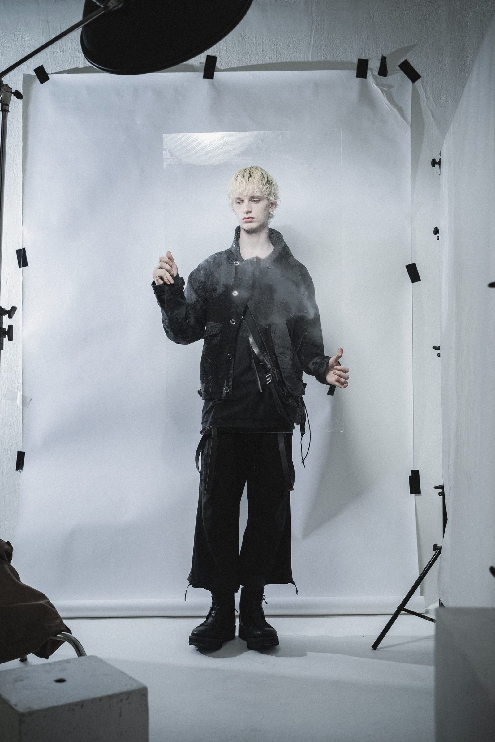 《2027SS先行予約分》Brushed-Coated Work Jacket"Black" / ブラッシュコーティングワークジャケット"ブラック"