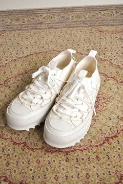 Double Lace Up Shark Sole Sneaker"White" / ダブルレースアップ シャークソールスニーカー"ホワイト"