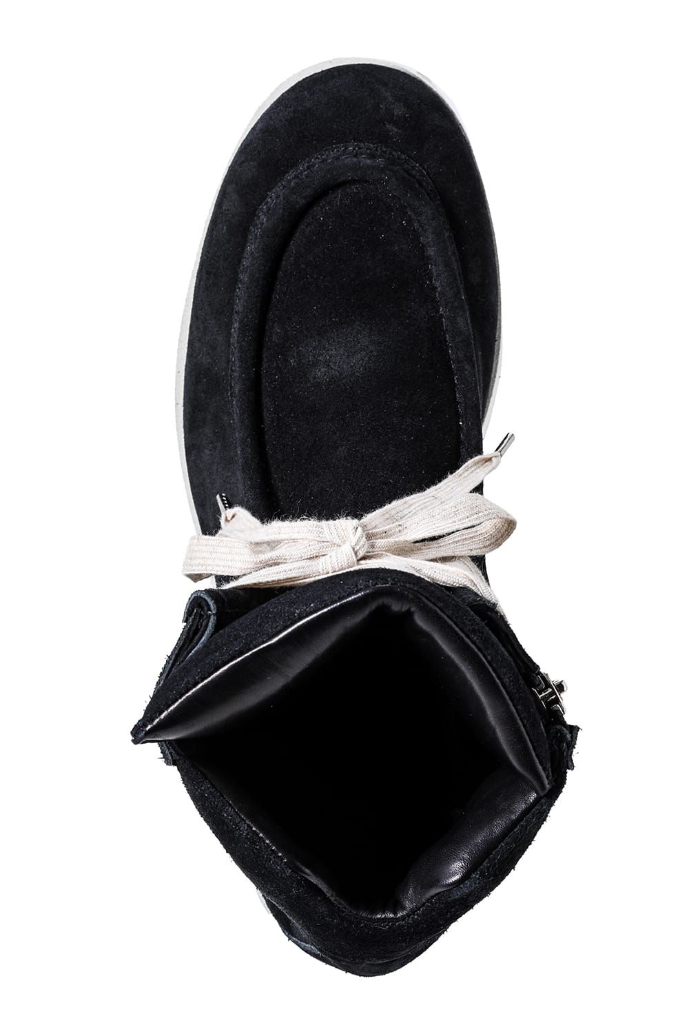 《2027SS先行予約分》Moccasin Boots "All Black / Black × White" / モカシンブーツ "オールブラック / ブラック×ホワイト"