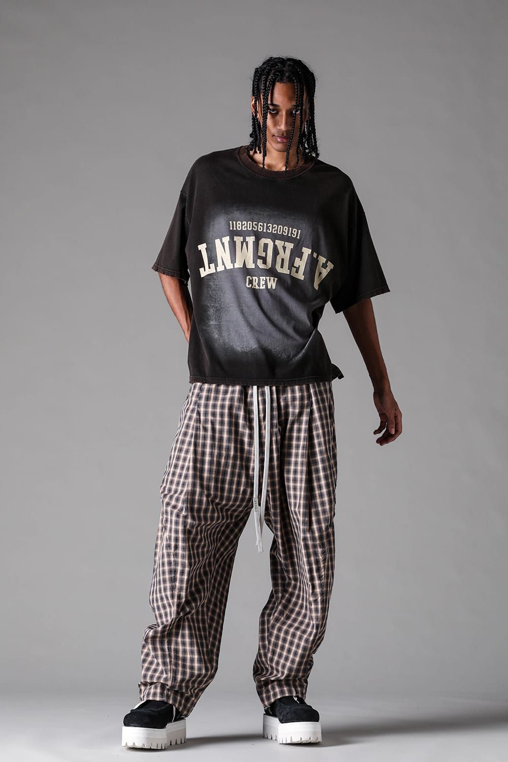 《2027SS先行予約》AFRGMNT Short Sleeve Tee "Burnt Black / Ecru / Smoky Indigo / Ash Mint " / AFRGMNT ショートスリーブTee"バーントブラック / エクリュ /スモーキーインディゴ /アッシュミント"