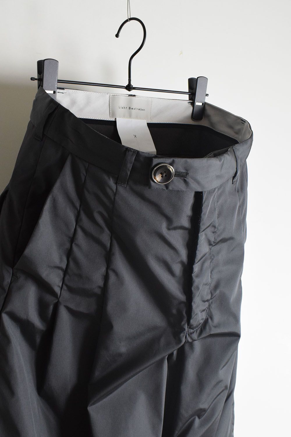 Shingle Flap Baggy Trousers "Charcoal" / シンフラップバギートラウザー"チャコール"