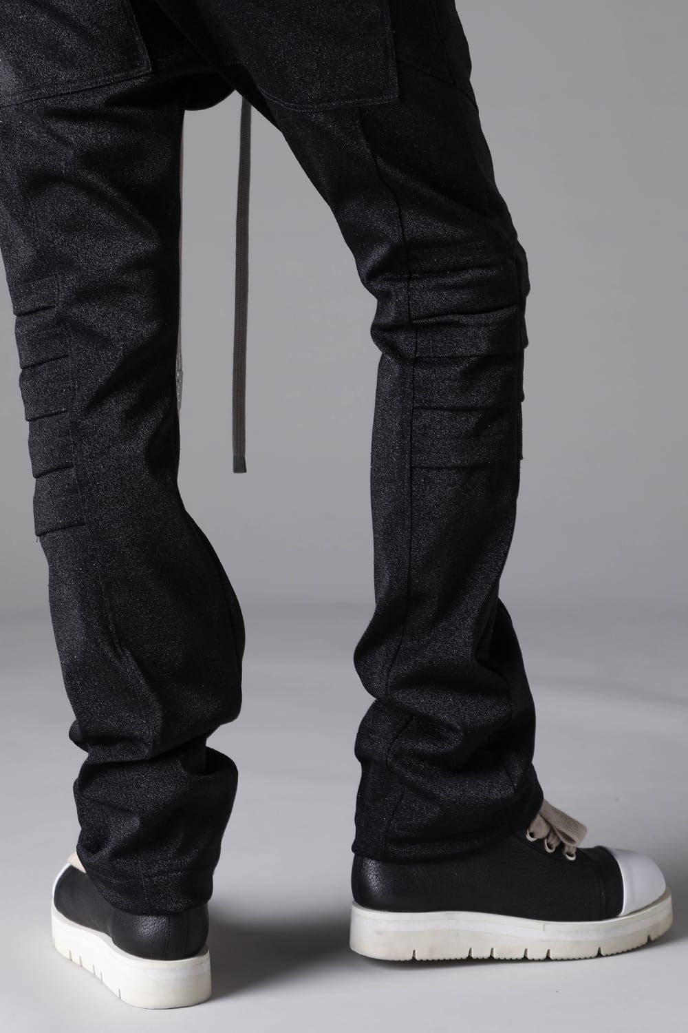 《2026AW先行予約》Lurex Muti Panel Flared Pants"Black" / ルレックスマルチパネルフレアパンツ"ブラック"