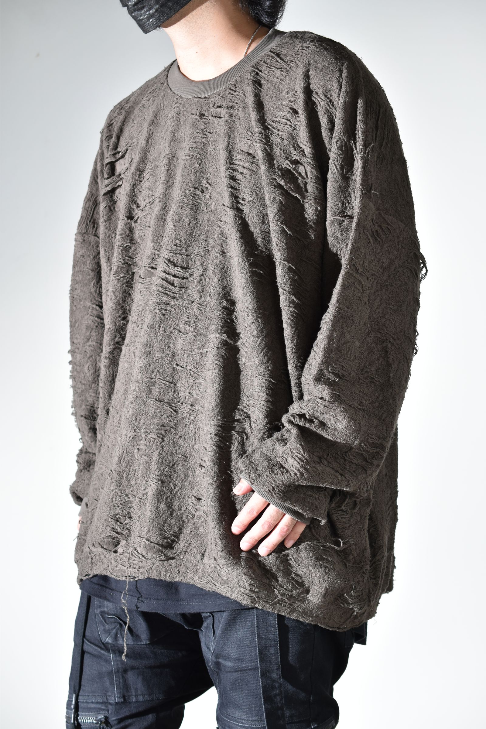 Extreme Over Sized Pullover"Khaki " / エクストリームオーバーサイズプルオーバー"カーキ"