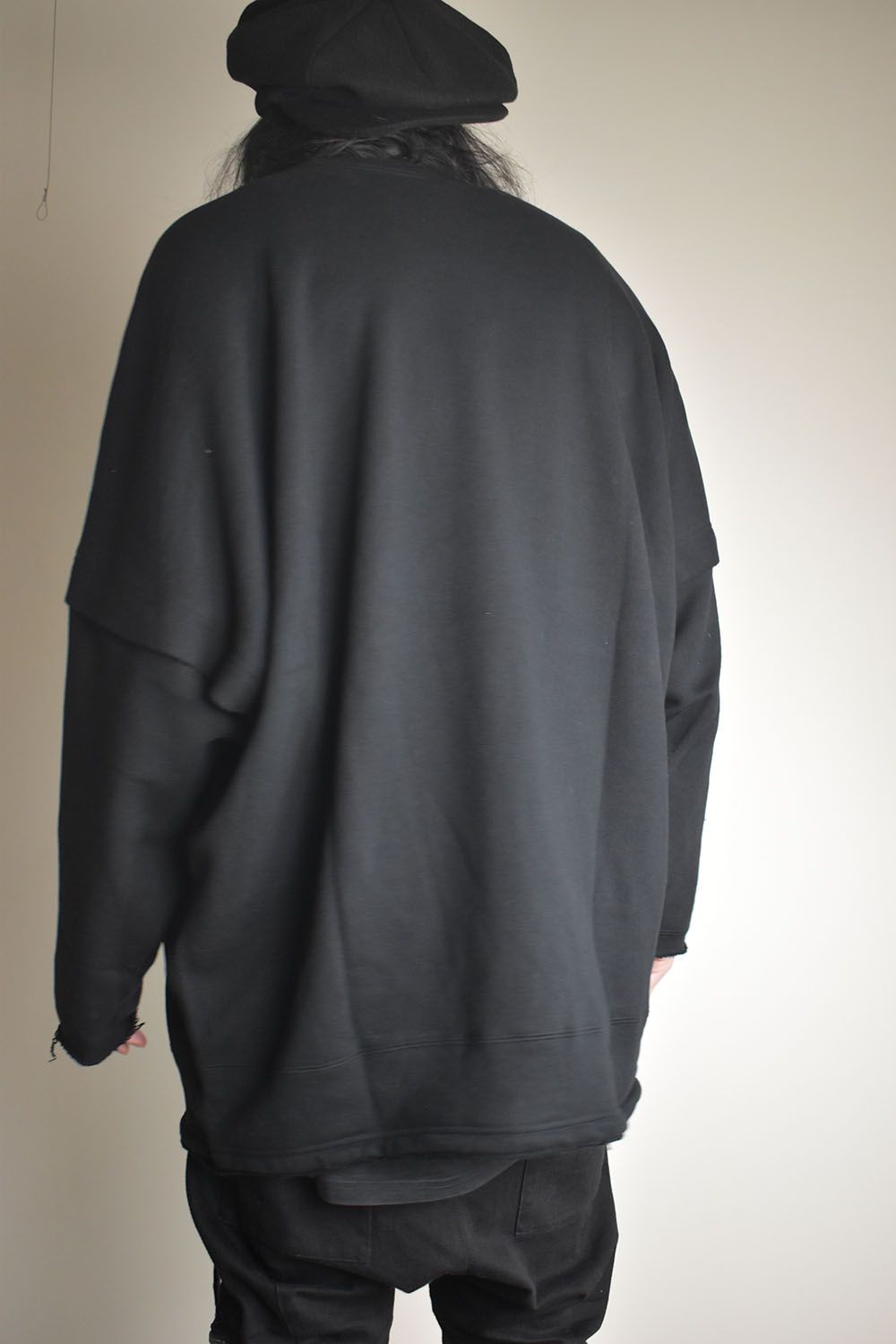 Sweat Oversize Pullover"Black" / スウェットオーバープルオーバー"ブラック"