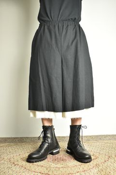 Layerd Easy Half Pants"Black" / レイヤードイージーハーフパンツ"ブラック"