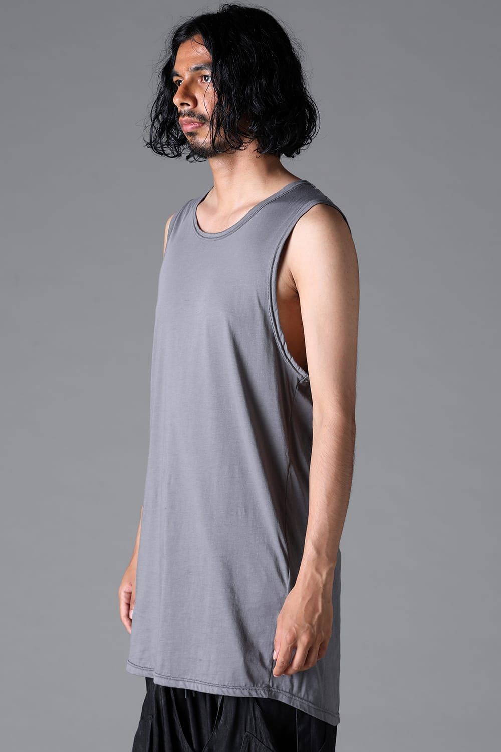 《2026SS先行予約》Long Tank Top"Black / Ivory /Greige / Grey / Stone "/ ロングタンクトップ"ブラック/アイボリー/グレージュ/グレー/ストーン"