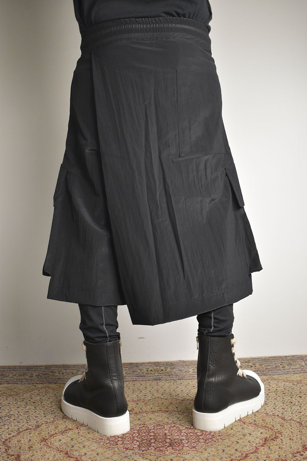 Skirt Shorts"Black / Cream" /スカートショーツ"ブラック/クリーム"