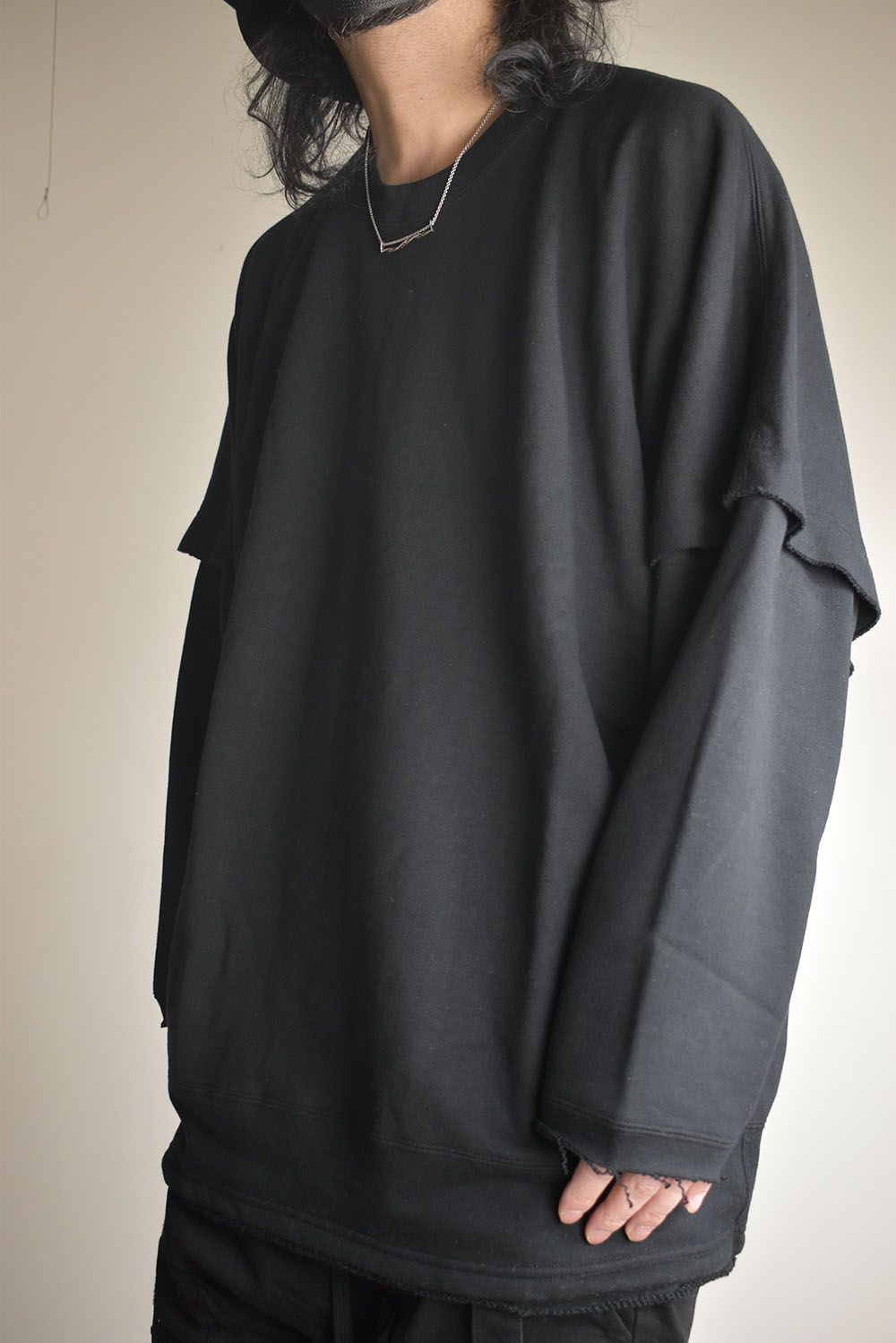 Sweat Oversize Pullover"Black" / スウェットオーバープルオーバー"ブラック"