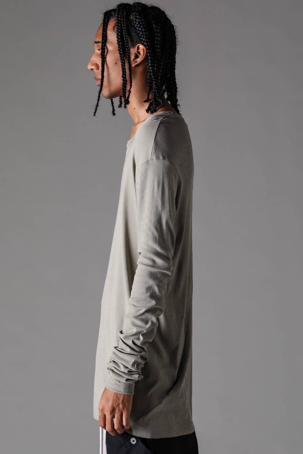 《2027SS先行予約》High Twist Rib Jersey Long Sleeve Tee "Black/ Sage Green / Brown / L.Grey / White "/ハイツイストリブジャージーロングスリーブTee"ブラック/セージグリーン/ブラウン/ライトグレー/ホワイト"
