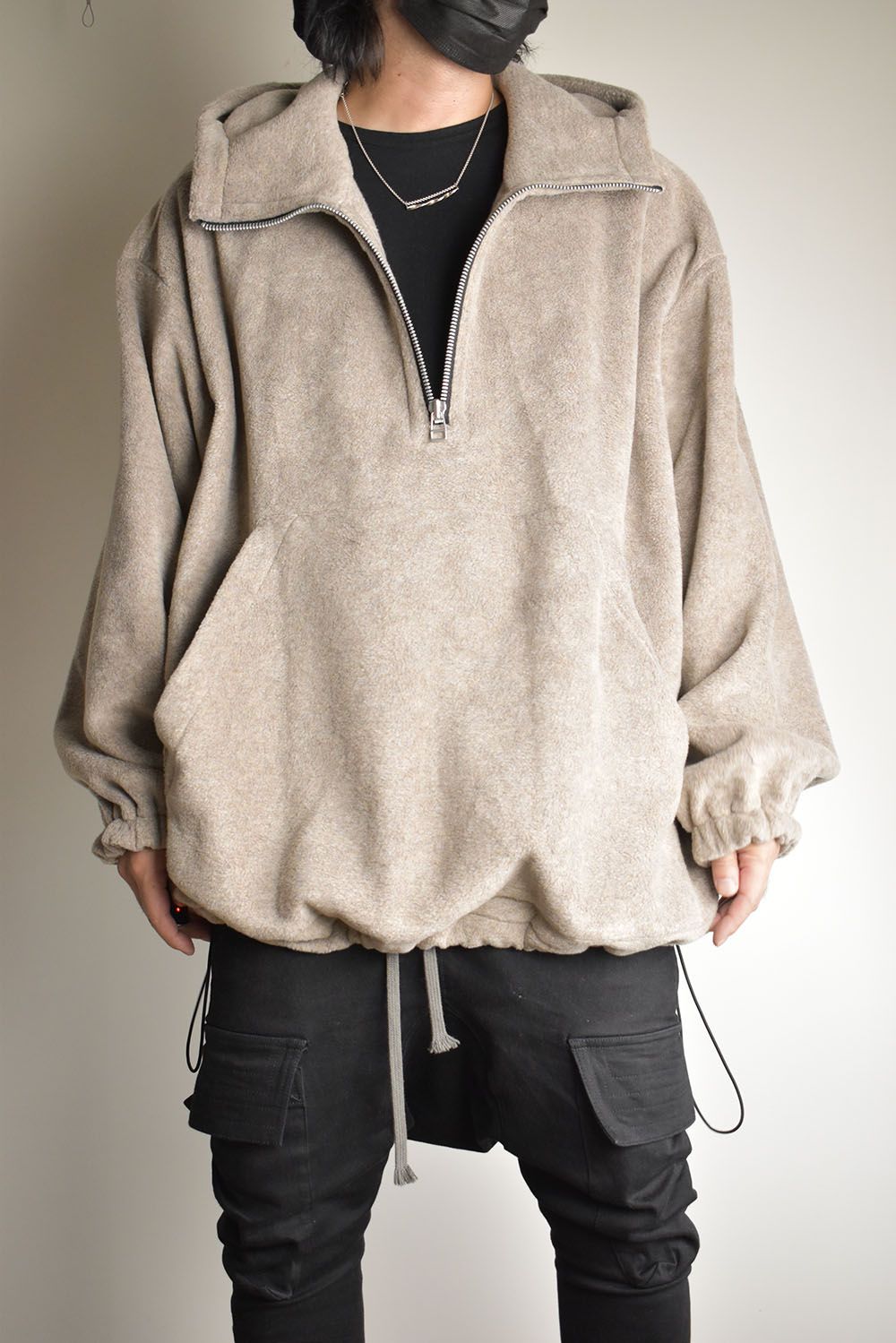 Fleece Hoodie"Beige" / フリースフーディ"ベージュ/"