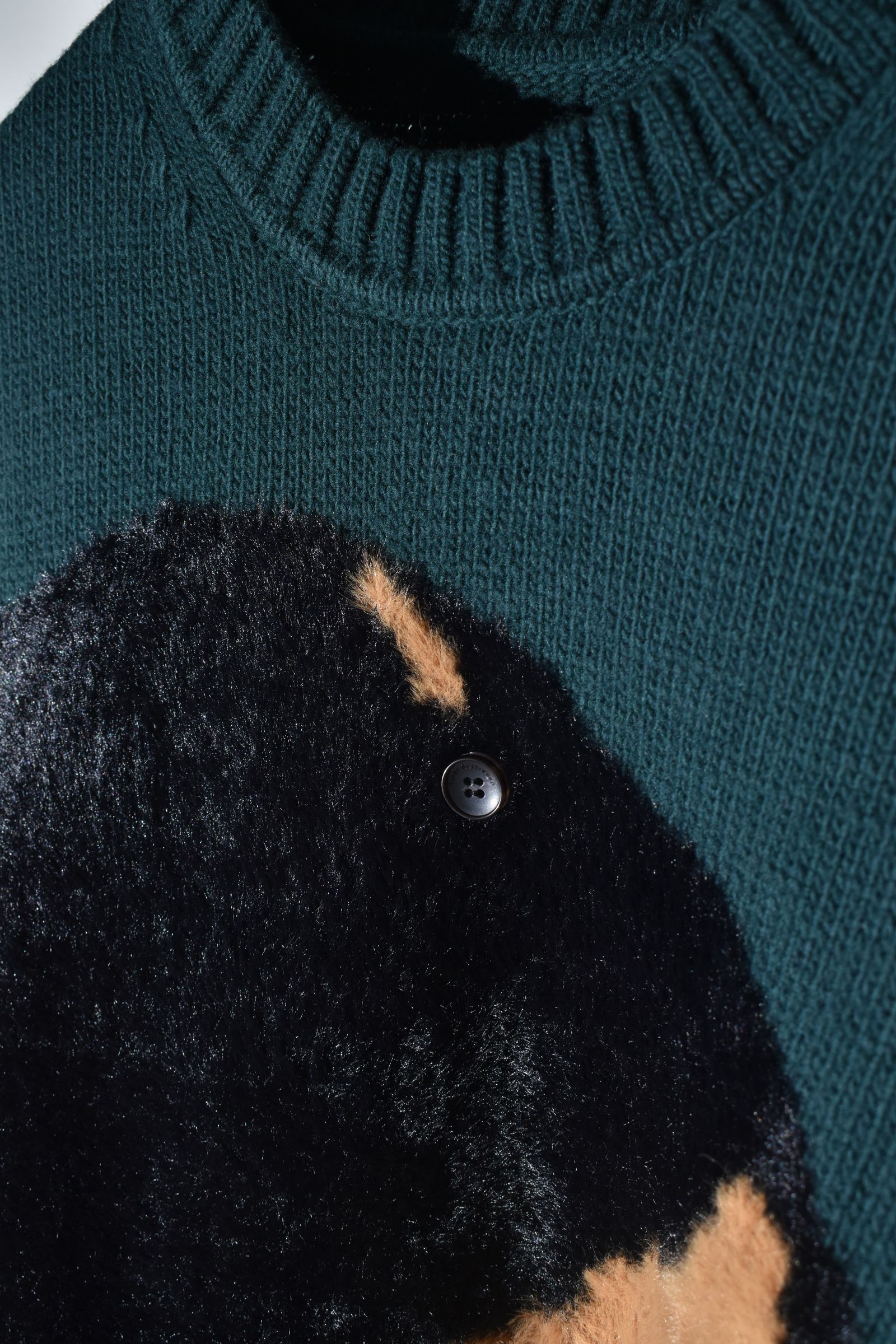 Dog Motif Intarsia Sweater "Jade" / ドッグモチーフインターシャセーター"ジェイド"