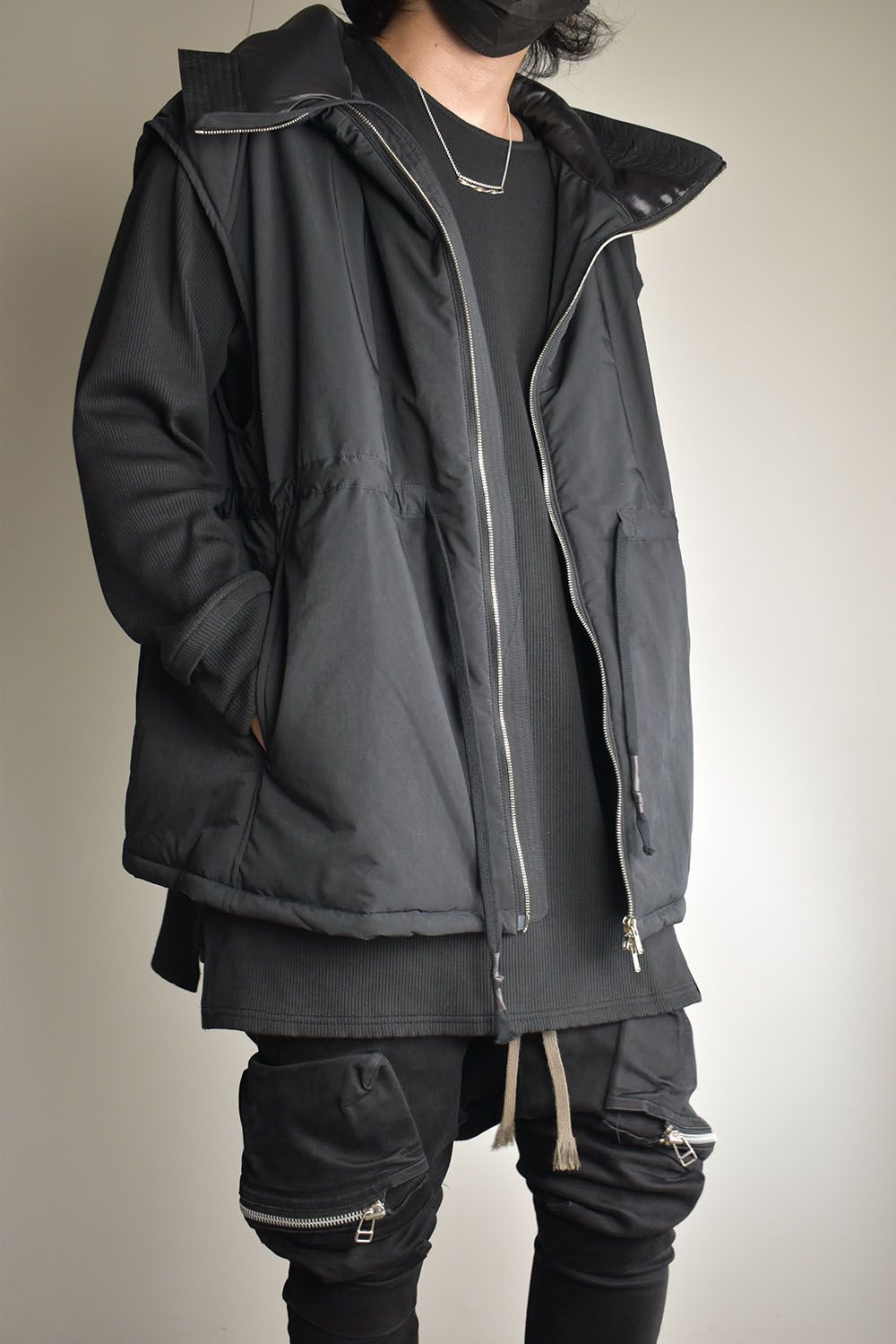 Chill Buster Sleeve Less Parka"Black"/チルバスタースリーブレスパーカー"ブラック"