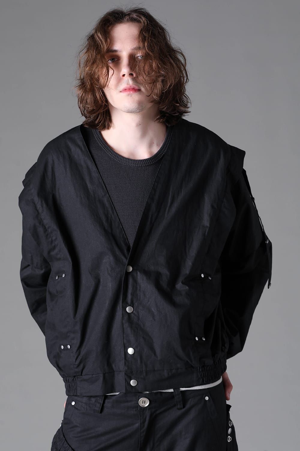 《2026AW先行予約》Collar Less Blouson"Black" / カラーレスブルゾン"ブラック"