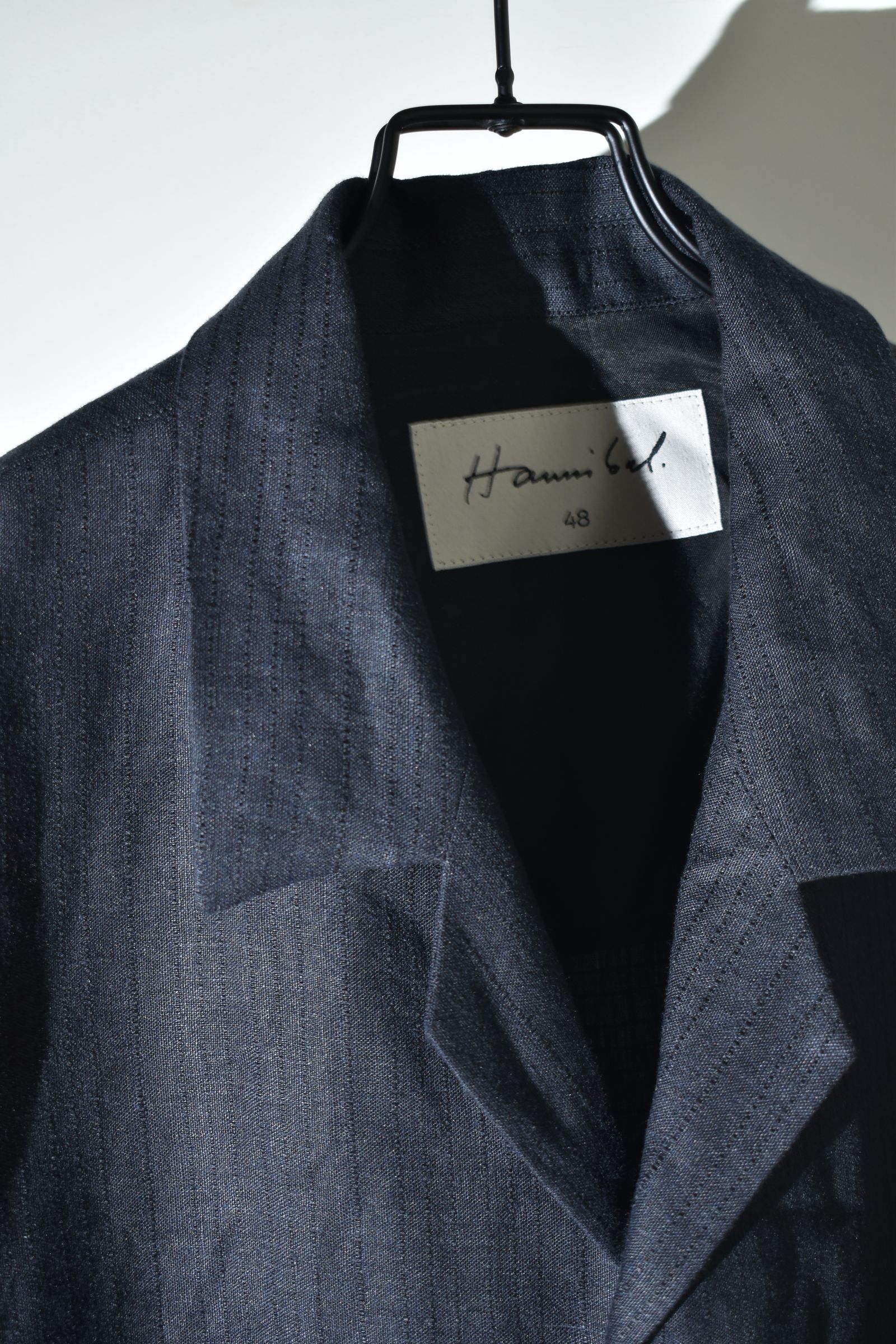 Linen Silk Shirts Jacket"Tuxedo" / リネンシルクシャツジャケット"タキシード"