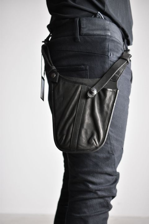 Double Shoulder Waist Bag(大)"Black"/ダブルショルダーウエストバッグ"ブラック"