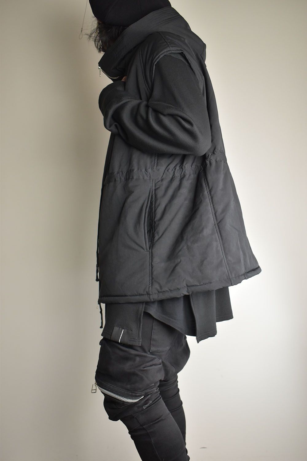 Chill Buster Sleeve Less Parka"Black"/チルバスタースリーブレスパーカー"ブラック"