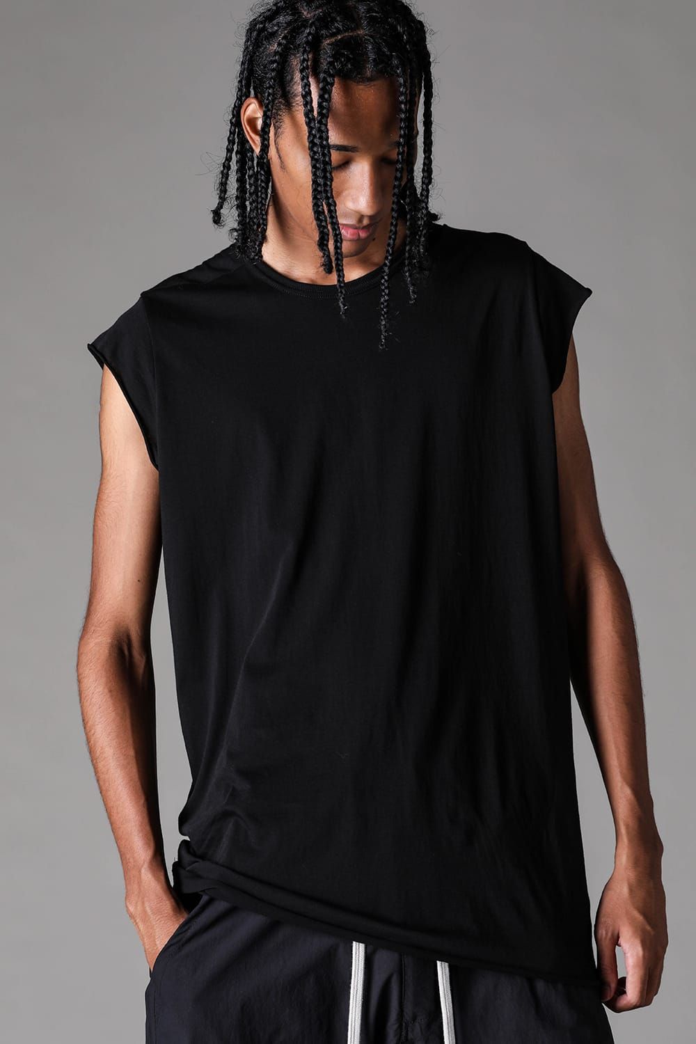 《2027SS先行予約》Albini Airy Tank Top"Black / Sage Green / Brown / L.Grey / White" /  アルビニエアリータンクトップ"ブラック /セージグリーン /ブラウン /ライトグレー/ホワイト"
