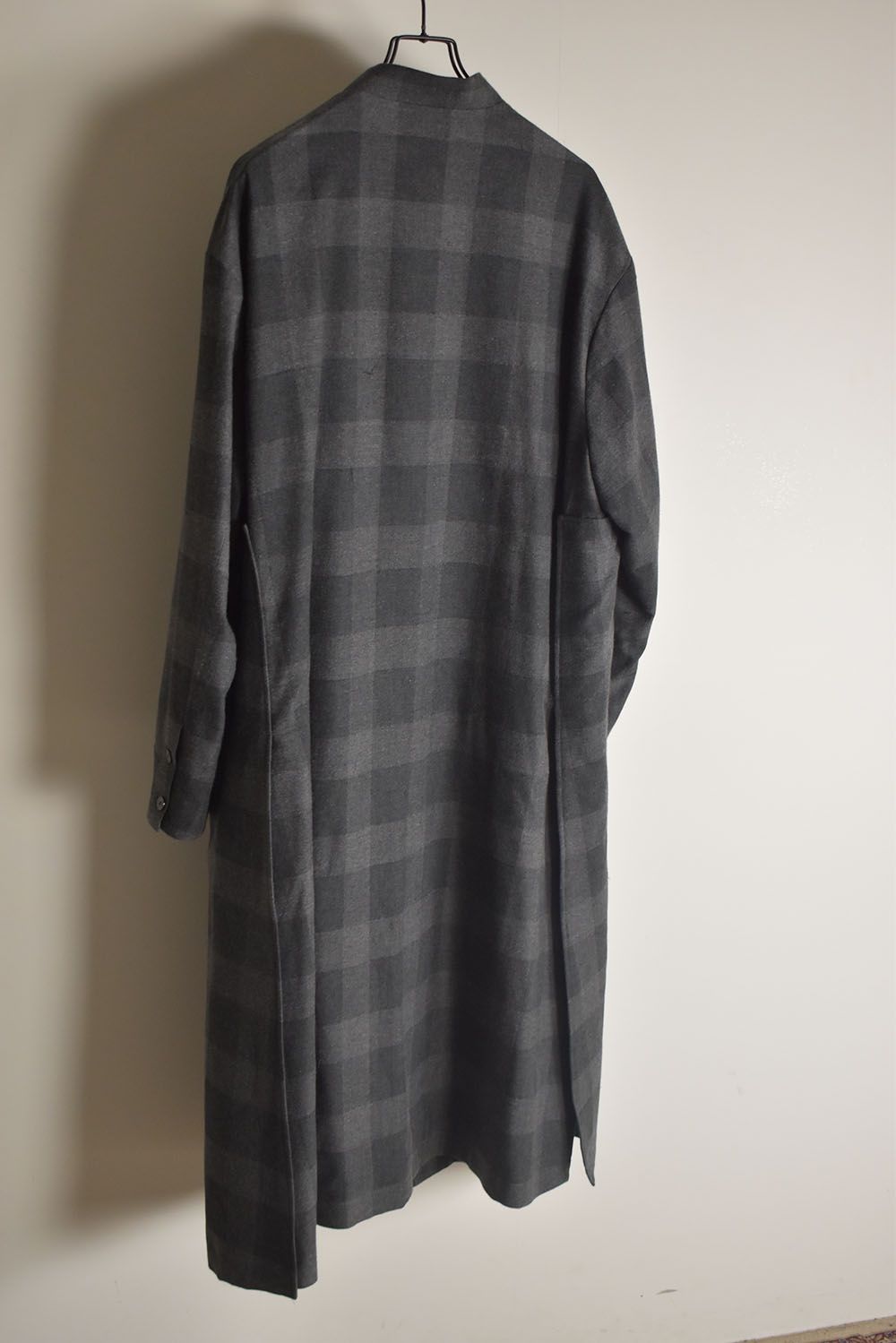 Mao Collar Long Coat"Grey" / マオカラーロングコート"グレー"