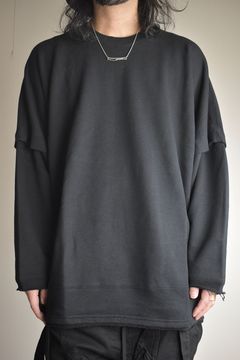 Sweat Oversize Pullover"Black" / スウェットオーバープルオーバー"ブラック"