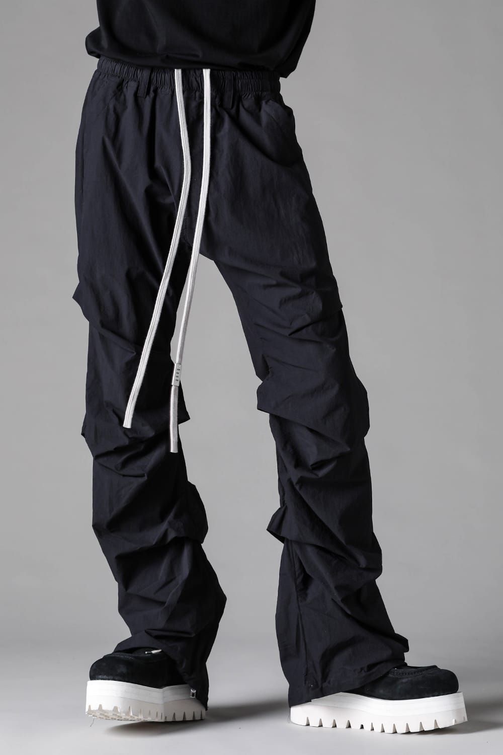 《2027SS先行予約》Tuck Baggy Patns "Black / L.Grey" / タックバギーパンツ"ブラック/ライトグレー"