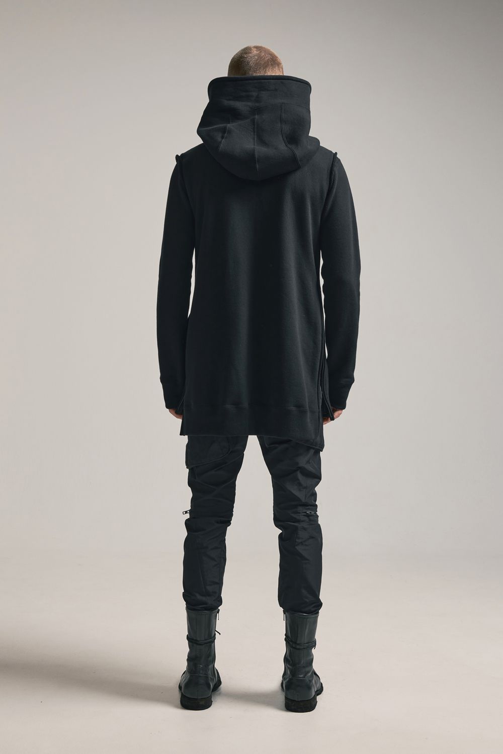 Over Sized Sleeve Less Hoodei"Black" /オーバーサイズスリーブレスフーディ"ブラック"