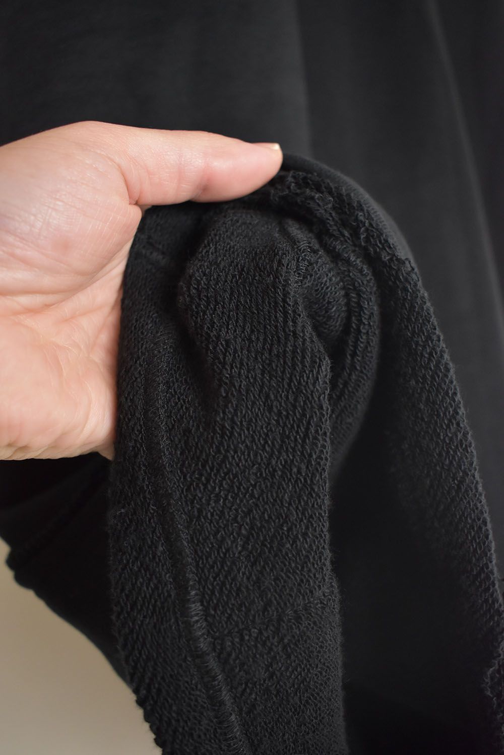 Sweat Oversize Zip Up Hoodie"Black" / スウェットオーバーサイズジップアップパーカ"ブラック"