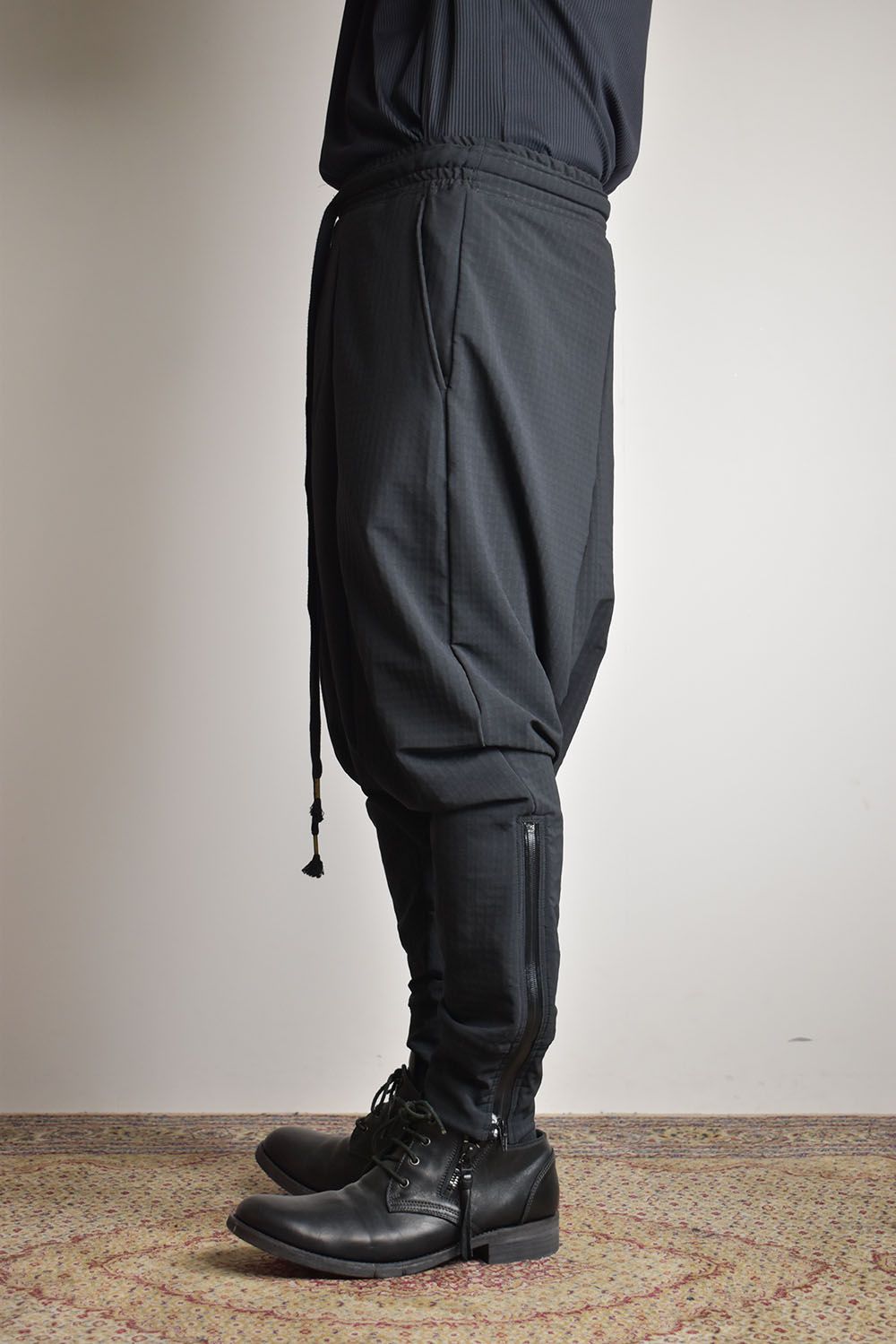 Storm Fleece Low Crotch Sarrouel Pants"Balck"/ストームフリースロークロッチサルエルパンツ"ブラック"