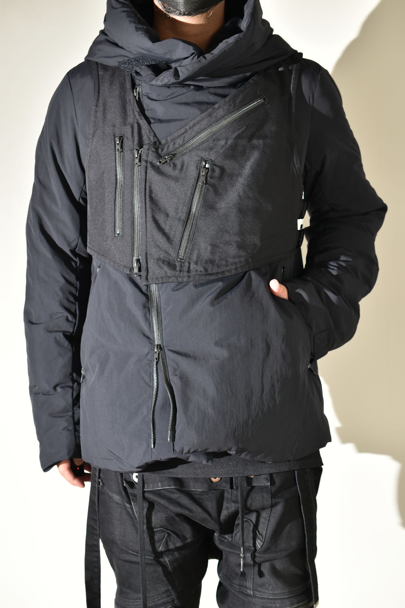 Multi Zip Down Parka Jacket (with Vest)"Black" / マルチジップダウンパーカージャケット(ベスト付き)"ブラック"