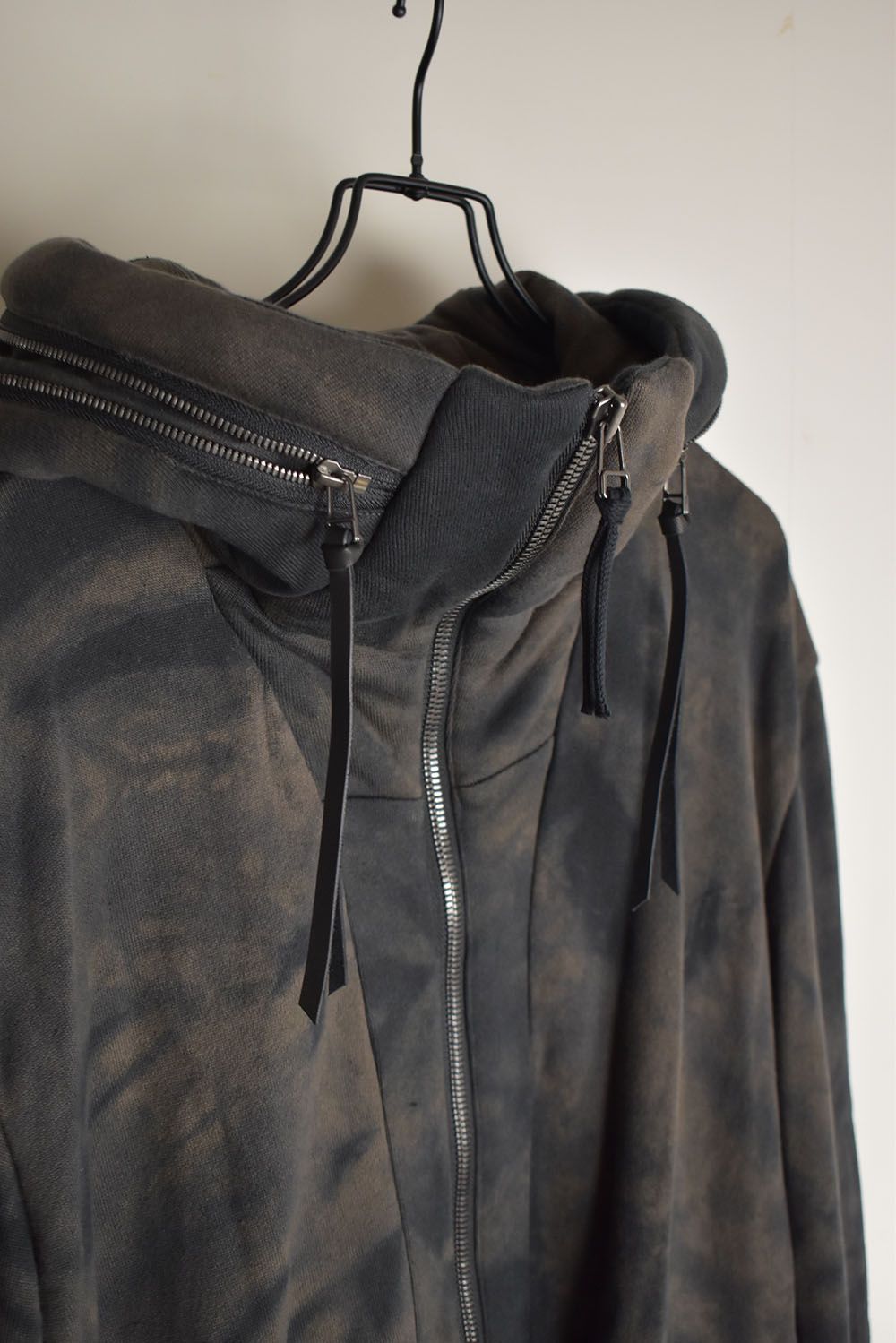 Non Ply Yarn Lined Hooded Jacket"Dust" /  無撚糸裏毛フーデッドジャケット"ダスト"