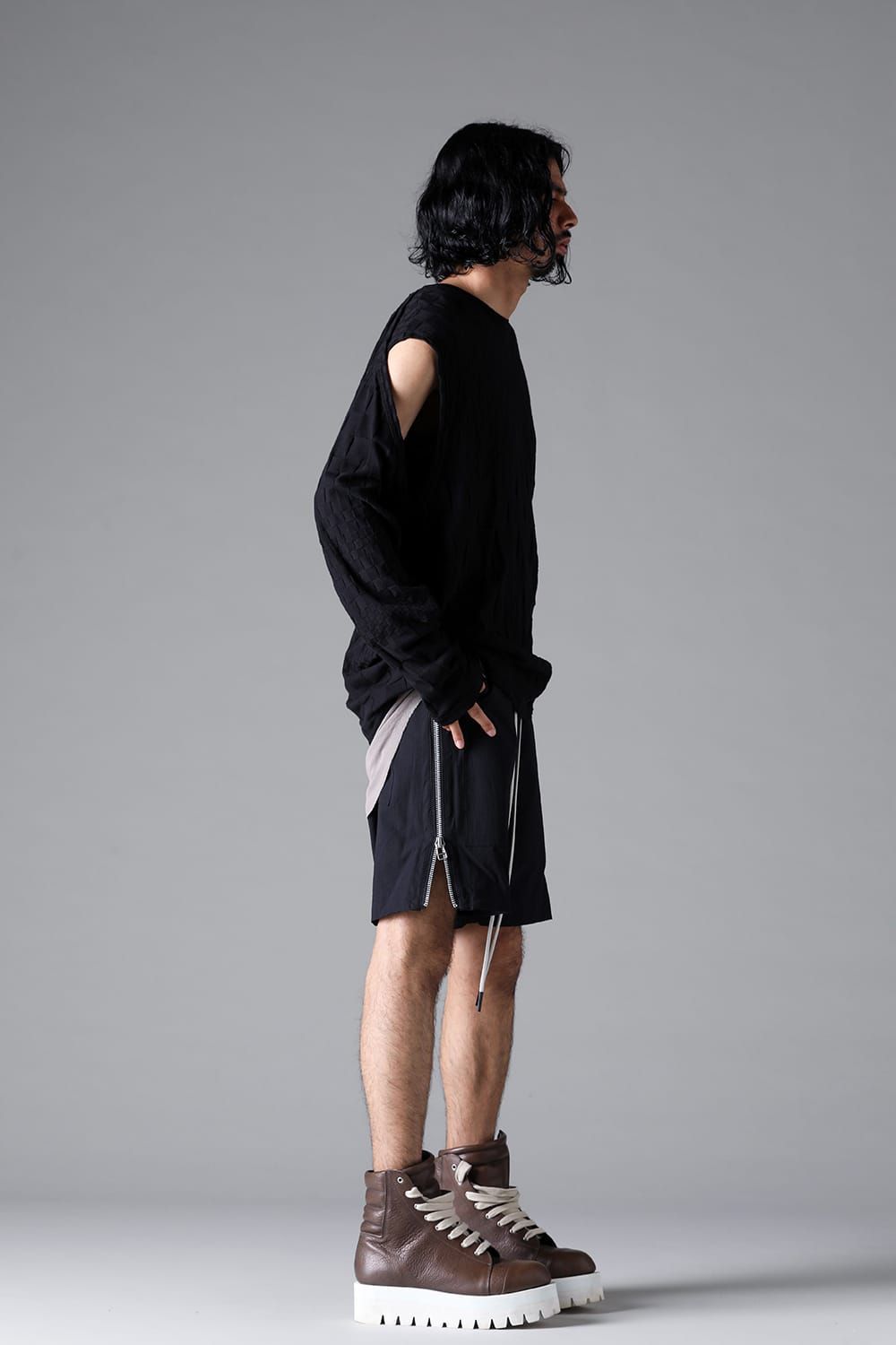 《2026SS先行予約》Side Zip Shorts"Black / White /Stone" / サイドジップショーツ"ブラック/ホワイト/ストーン"