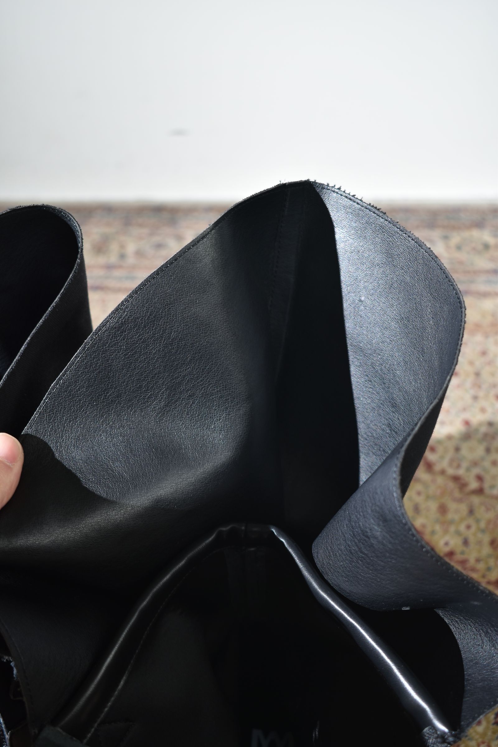 Magarimono collabo Sack Boots"Black" / MAGARIMONO コラボ サックブーツ"ブラック"