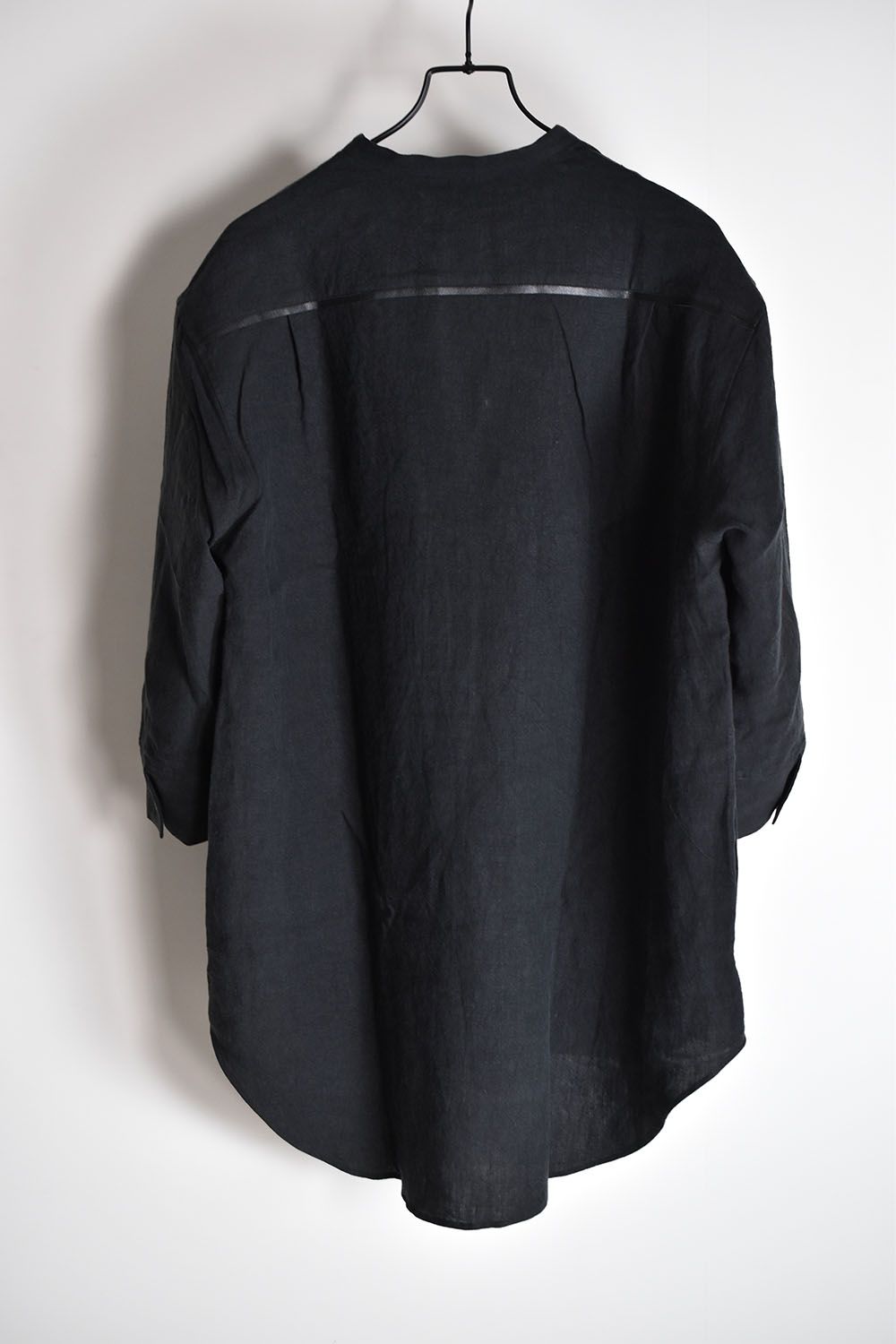 Soft Linen Skipper Shirts"Balck"/ソフトリネンスキッパーシャツ"ブラック"
