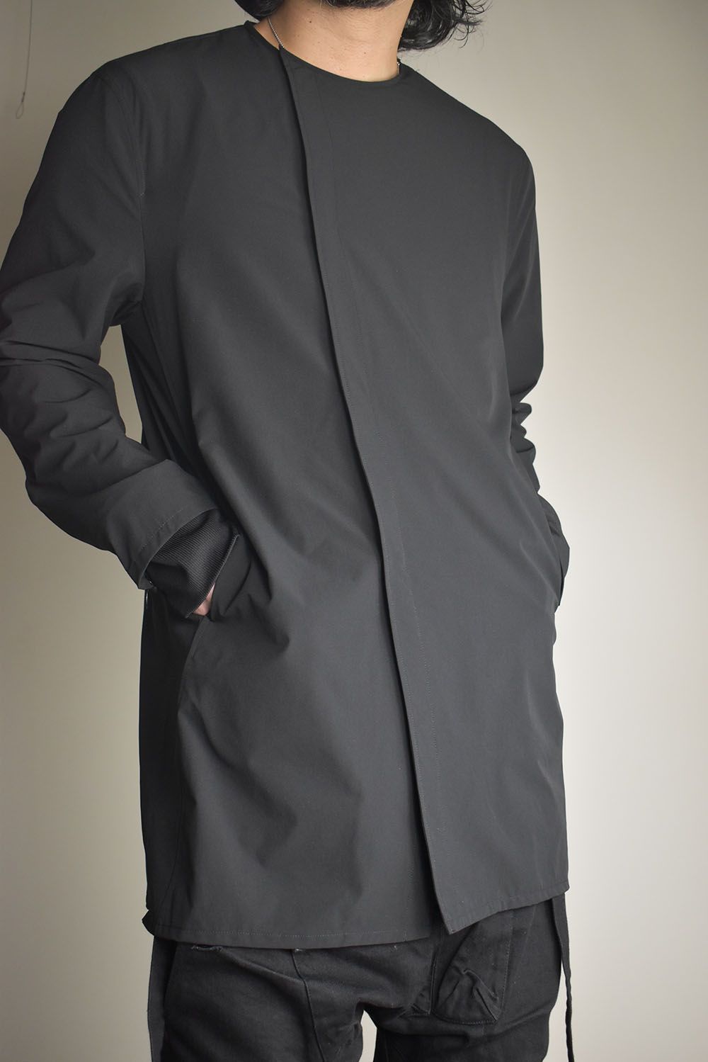 Anorak Jerseey Coat"Black" / アノラックジャージーコート"ブラック"