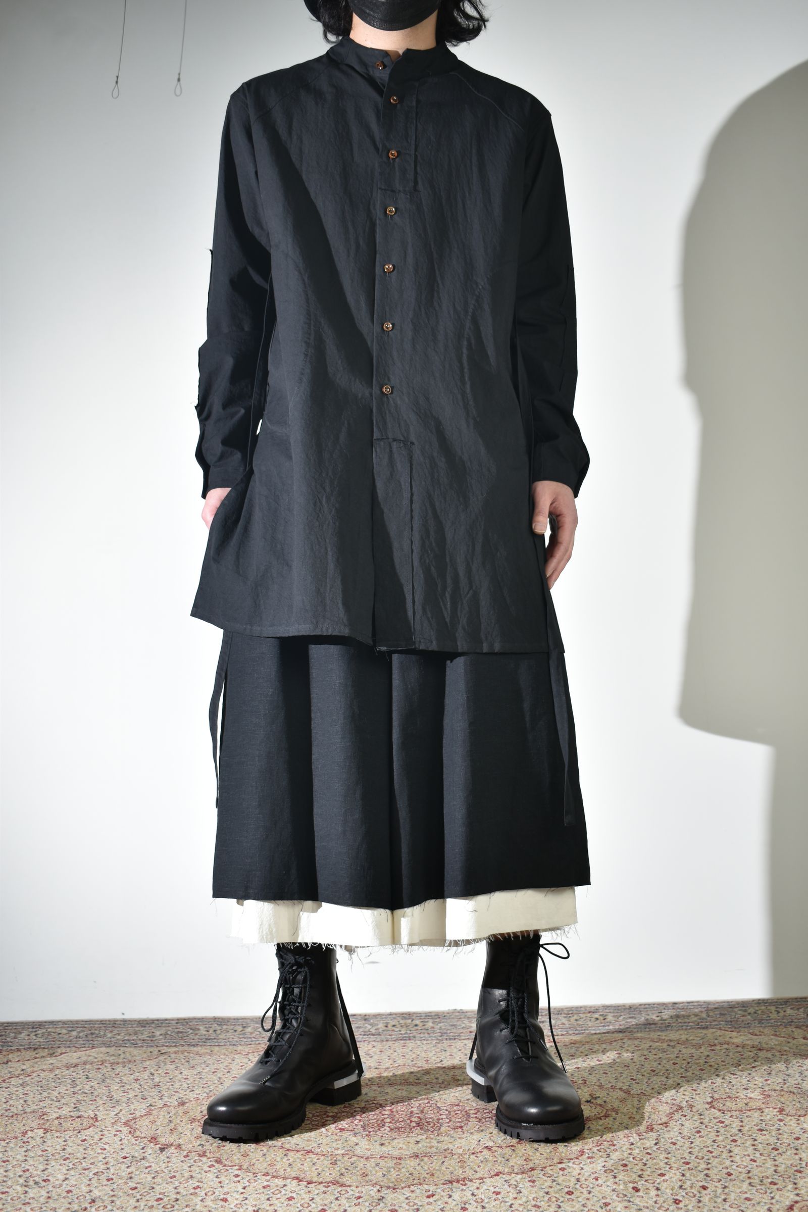 レイヤードで魅せるkujakuのハーフパンツ